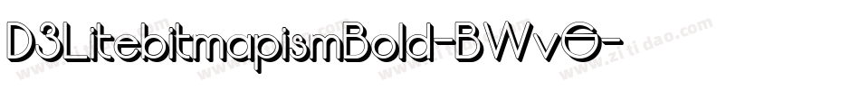 D3LitebitmapismBold-BWvG字体转换