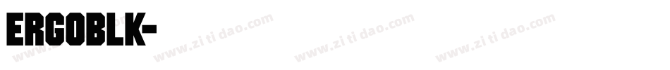 ERGOBLK字体转换
