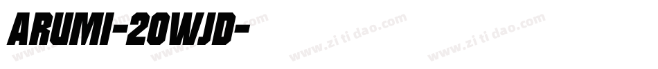 Arumi-2OWjd字体转换