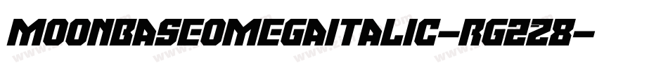 MoonbaseOmegaItalic-rg2z8字体转换
