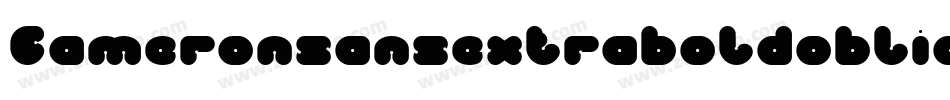 Cameronsansextraboldoblique-rK0A字体转换