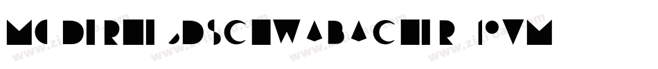 Moderne3DSchwabacher-19vM字体转换