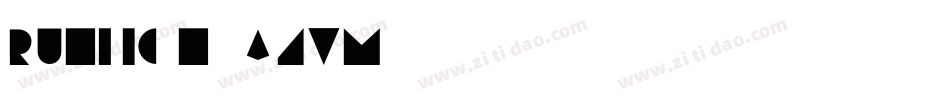 Runlion-aZVm字体转换