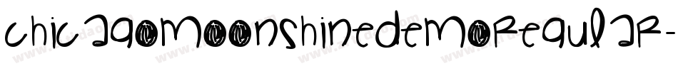 ChicagoMoonshineDemoRegular-7GZB字体转换