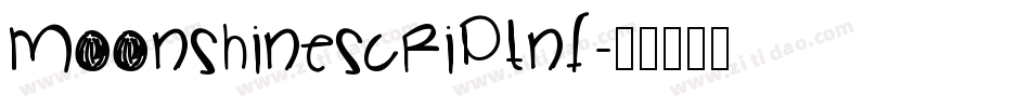 MoonshineScriptNF字体转换