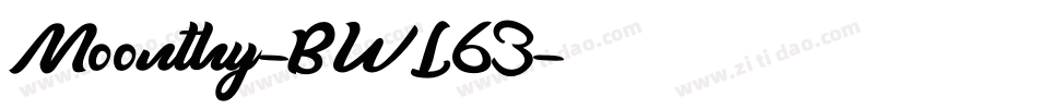 Moonthy-BWL63字体转换