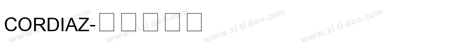 CORDIAZ字体转换