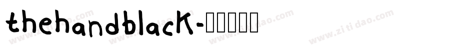 thehandblack字体转换