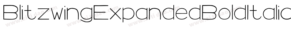 BlitzwingExpandedBoldItalic-B9q5字体转换