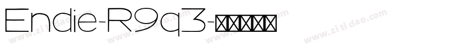Endie-R9q3字体转换