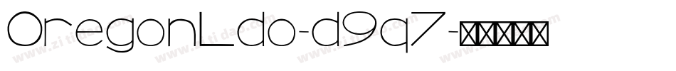 OregonLdo-d9q7字体转换