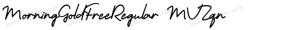 MorningGoldFreeRegular-MVZqn字体转换