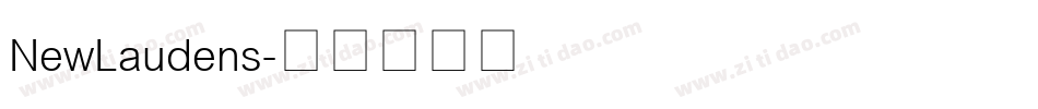 NewLaudens字体转换