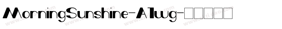 MorningSunshine-A1wg字体转换