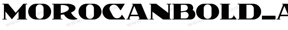 MorocanBold-ALR8M字体转换