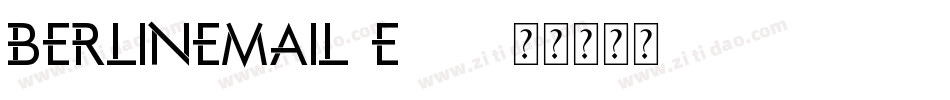 BerlinEmail-e176字体转换