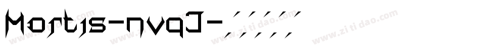 Mortis-nvqJ字体转换