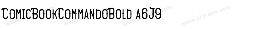 ComicBookCommandoBold-a6J9字体转换