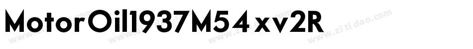 MotorOil1937M54-xv2R字体转换