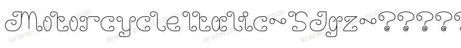 MotorcycleItalic-5Jgz字体转换