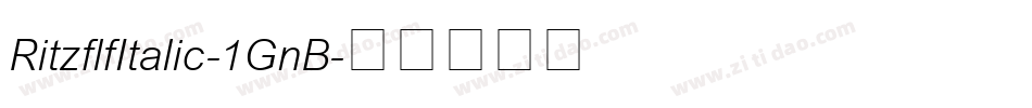 RitzflfItalic-1GnB字体转换