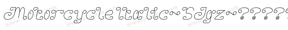 MotorcycleItalic-5Jgz字体转换