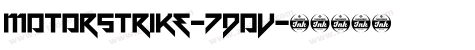 Motorstrike-7d0V字体转换