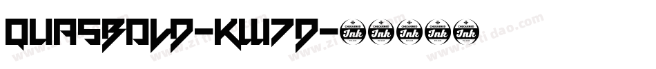 Quasbold-KW7D字体转换