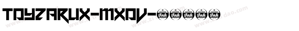 Toyzarux-mX0V字体转换