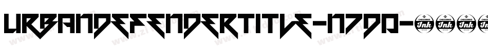 UrbanDefenderTitle-n7D0字体转换
