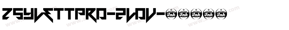 Zsylettpro-2l0v字体转换