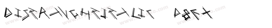 DistraughtItalic-d8EX字体转换