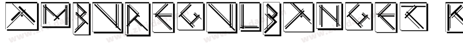 AmburegulBanget-KY2W字体转换
