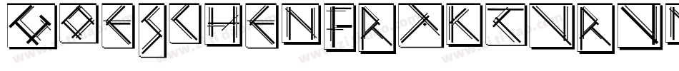 GoeschenFrakturUnz1aItalic-lP2w字体转换