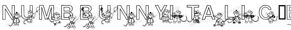 NumbbunnyItalic-EY2j字体转换