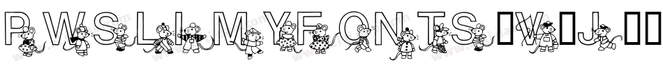 Pwslimyfonts-v2J9字体转换