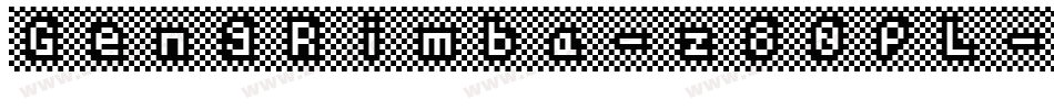 GengRimba-z80pL字体转换