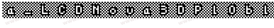 a_LCDNova3DPlObl字体转换