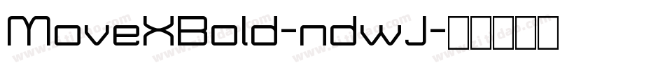 MoveXBold-ndwJ字体转换