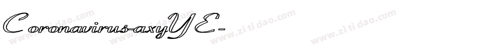 Coronavirus-axyYE字体转换