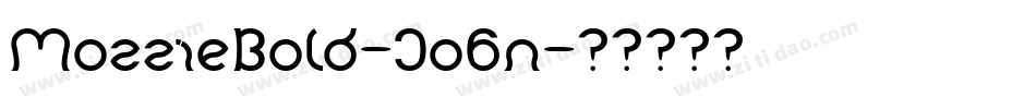 MozzieBold-Jo6n字体转换