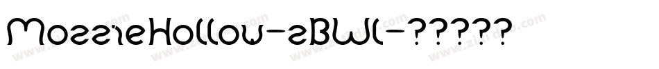 MozzieHollow-zBWl字体转换