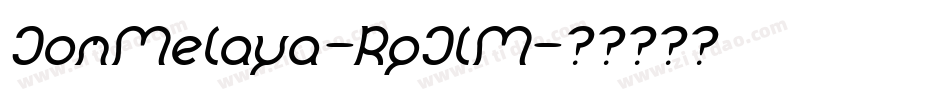 JomMelaya-RpJlM字体转换