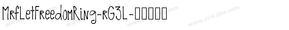 MrfLetFreedomRing-rG3L字体转换