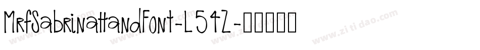 MrfSabrinaHandFont-L54Z字体转换 MrfSabrinaHandFont-L54Z字体转换