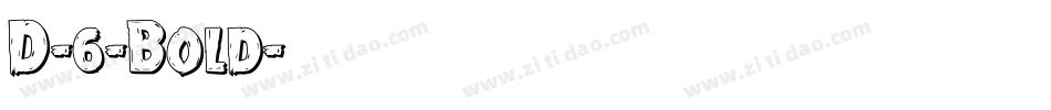 D-6-Bold字体转换