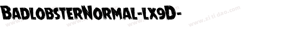 BadlobsterNormal-lx9D字体转换