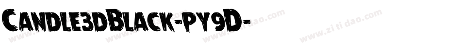 Candle3dBlack-py9D字体转换