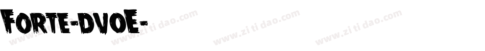 Forte-dv0E字体转换