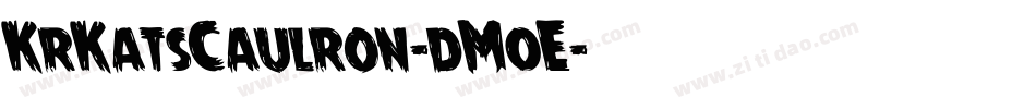 KrKatsCaulron-dM0E字体转换 KrKatsCaulron-dM0E字体转换